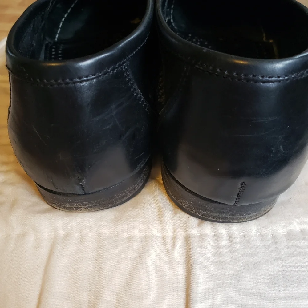 Dress shoes Bass black leather loafers size 9.5